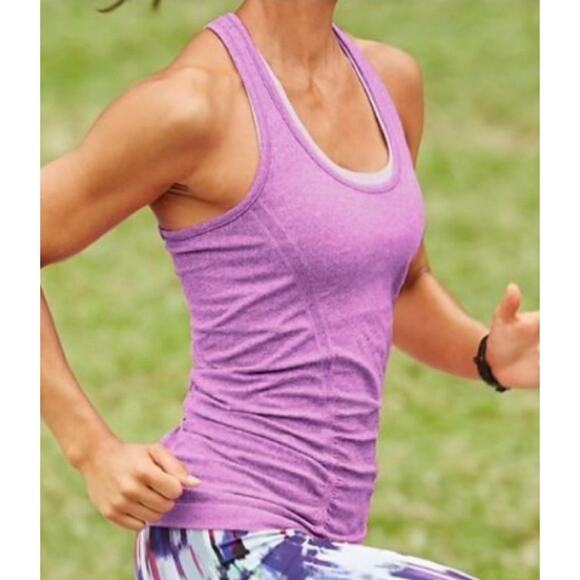 Athleta Fastest Track Racerback Athletic Work Out Tank Top Purple sz XS - Picture 2 of 10